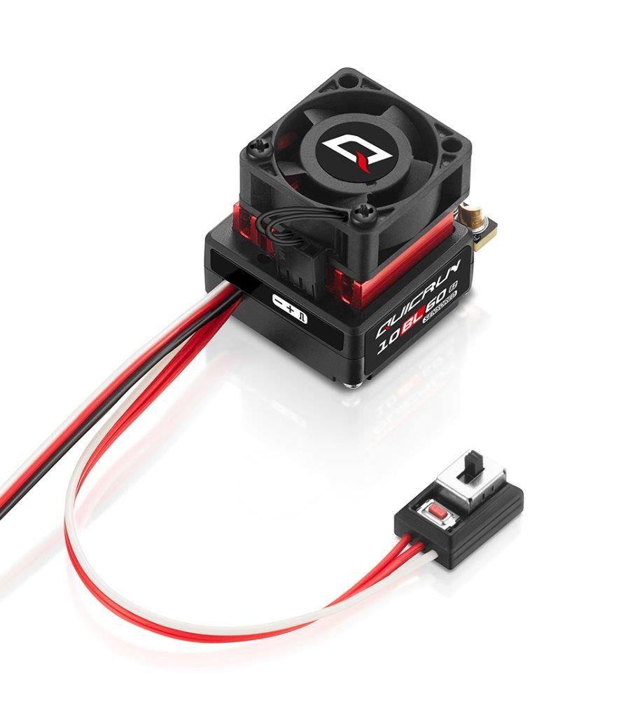 Hobbywing Fartreglage QuicRun 10BL60 G2 Sensorbaserat Bil 1/10 - 2