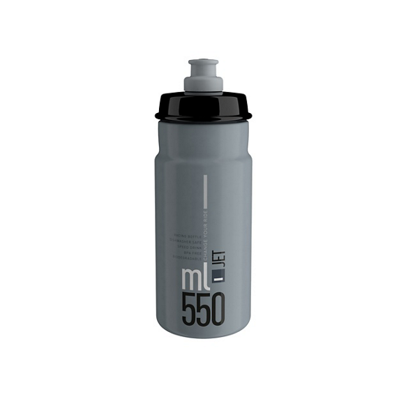 Flaska Elite Flaska Elite JET grå , svart grafik 550ml