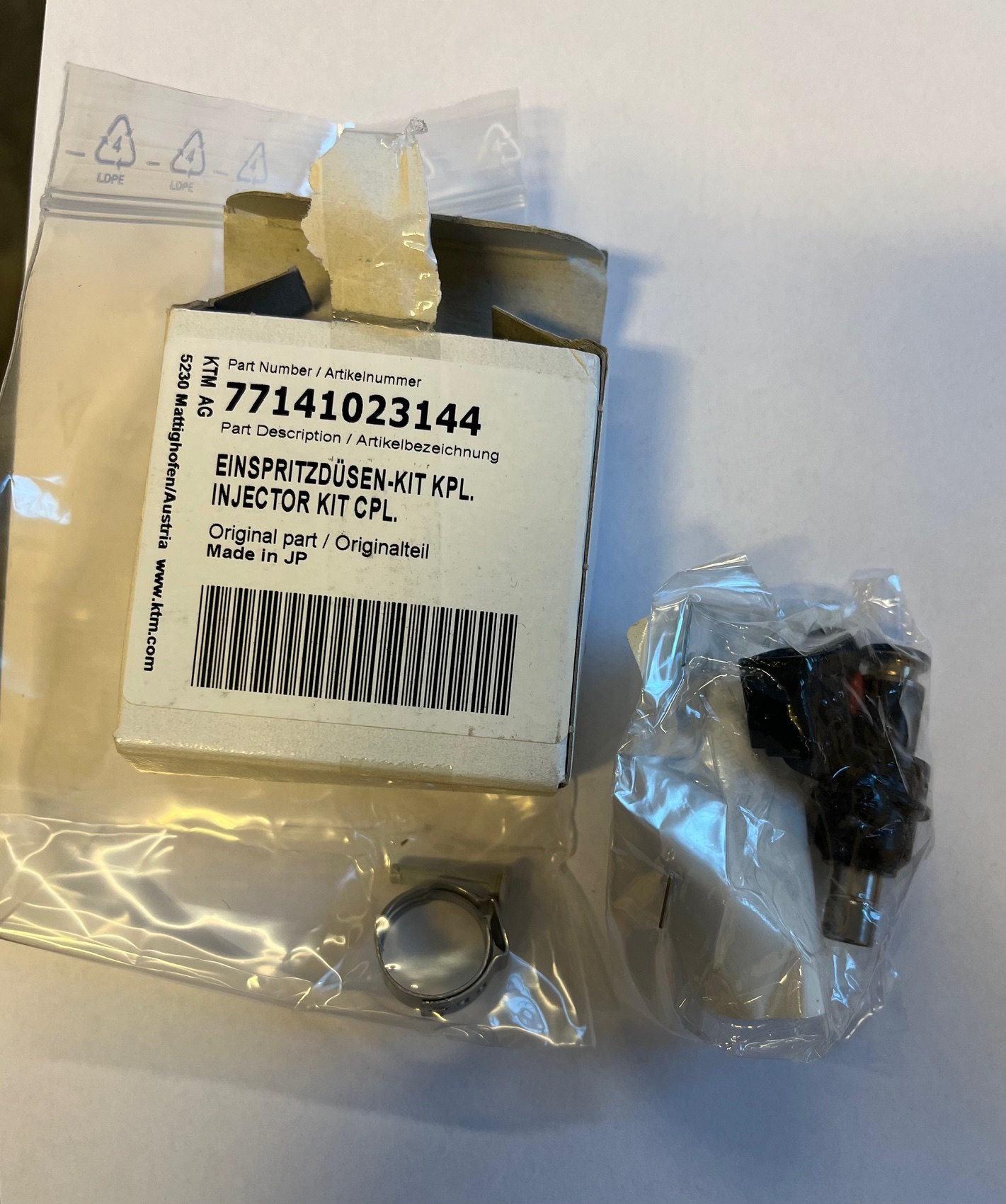 INJECTOR KIT CPL KTM Husqvarna Husaberg 77141023144
