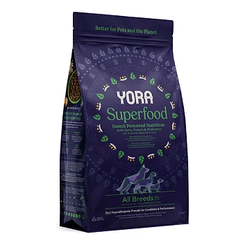 Yora superfood - all breed klimatsmart hundmat torrfoder av insekter