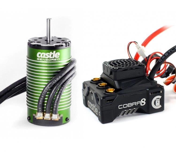 Castle Combo Cobra 8 ESC & 1512-2650kV Sensored Motor - 3-4S