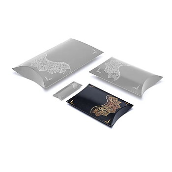 Kuddlåda M svart guld mandala