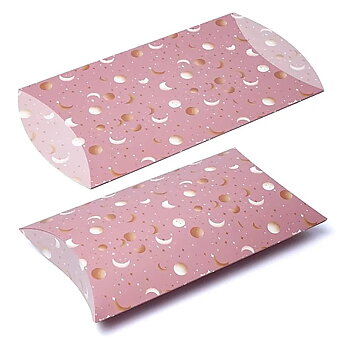 Kuddlåda XL rosa måne och stjärnor