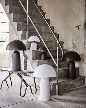 FUNGI Bordslampa Vit S