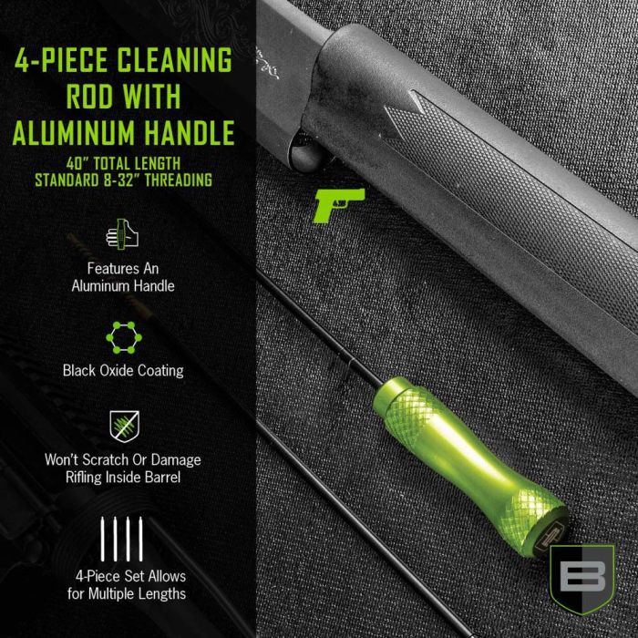 Breakthrough 4-Piece Cleaning Rod with Aluminum Handle - 4