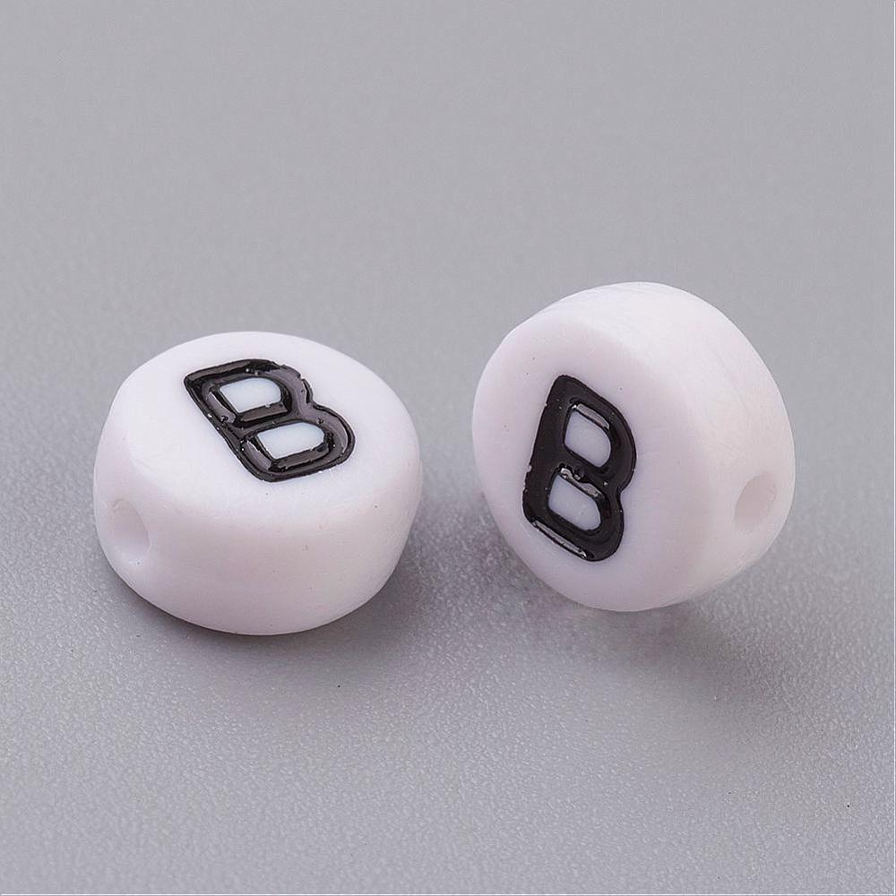 Bokstavspärlor vita 100-pack - 3