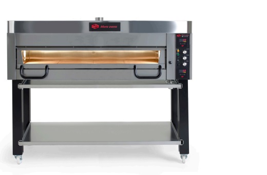 Pizzaugn B 1820 mm P80 Elektronisk i rostfritt med stativ Mora ovens - 6