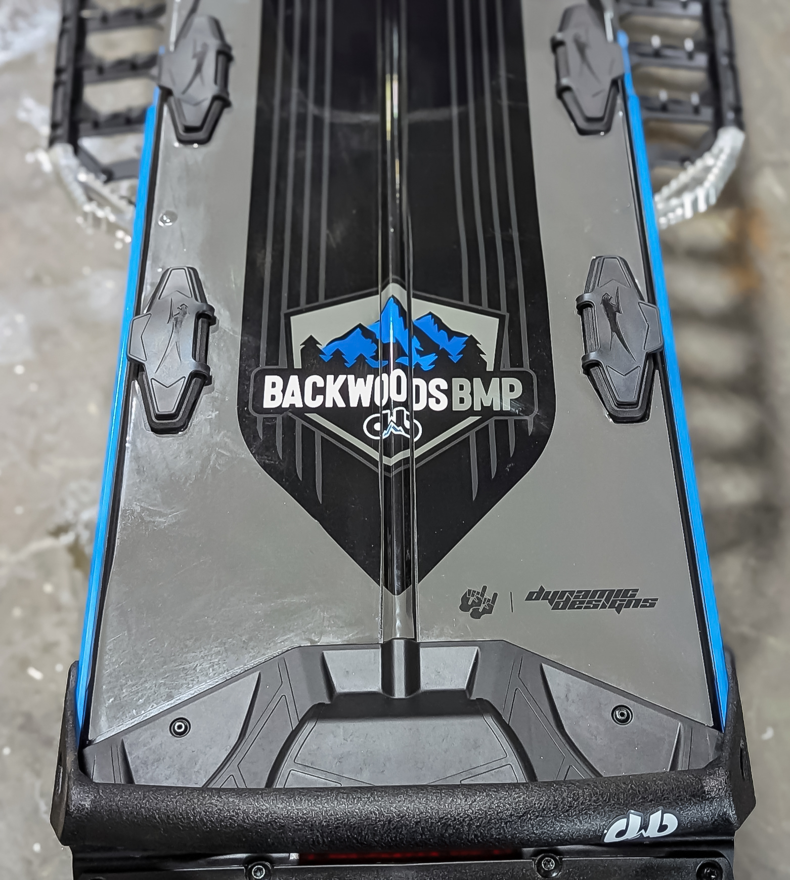 Backwoods BMP Bakbåge Arctic Cat Catalyst 154" Mountain - Sky Blå - 5