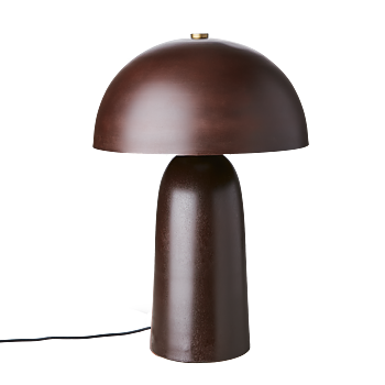 FUNGI Bordslampa Brun L
