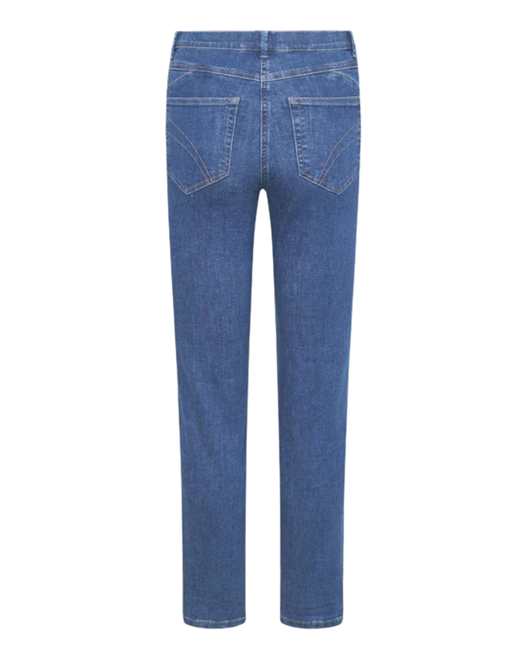 Mirakelbyxa Hannah regular cropped mellanblå denim - 5