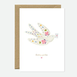 Sending Love Bird card