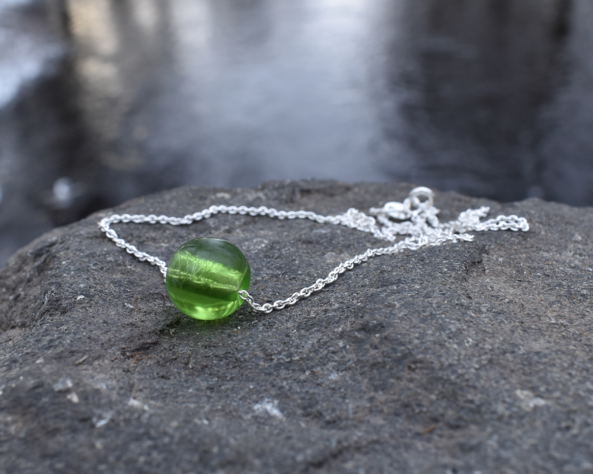 ELVES MOSSA - necklace in green  - 3