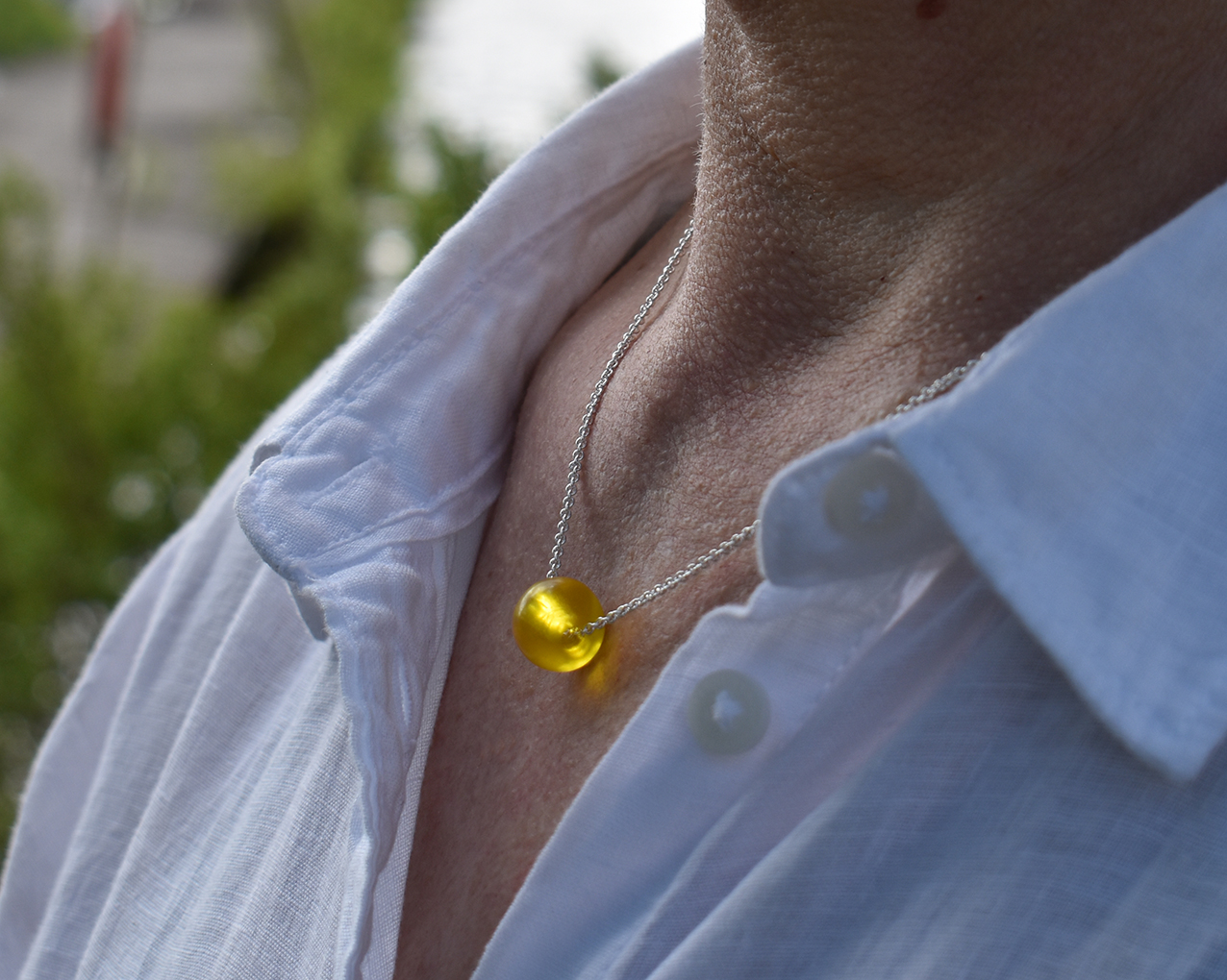 ELVES HONEY - necklace in yellow  - 4