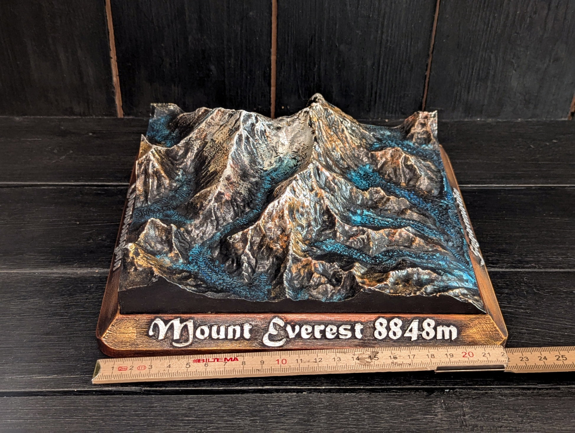 Handmålad 3D modell av Mount Everest  [L] - 10