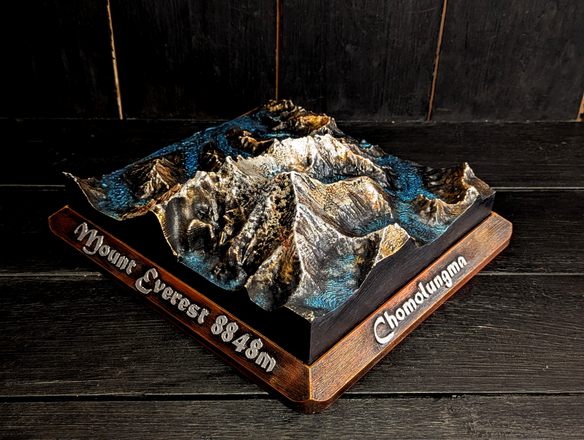 Handmålad 3D modell av Mount Everest  [L] - 6