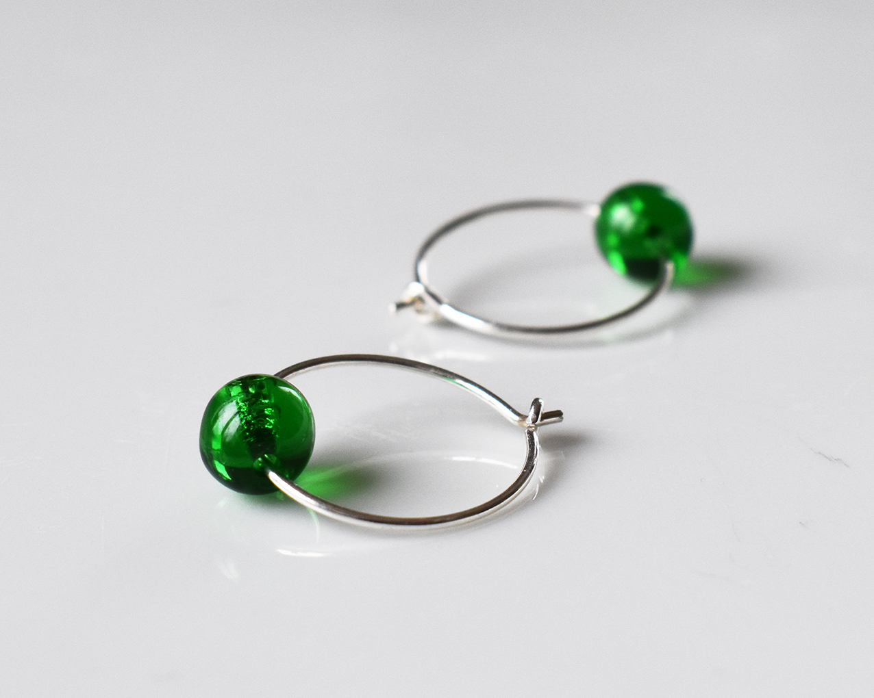 ELVES FIR TREE - green earrings  - 2