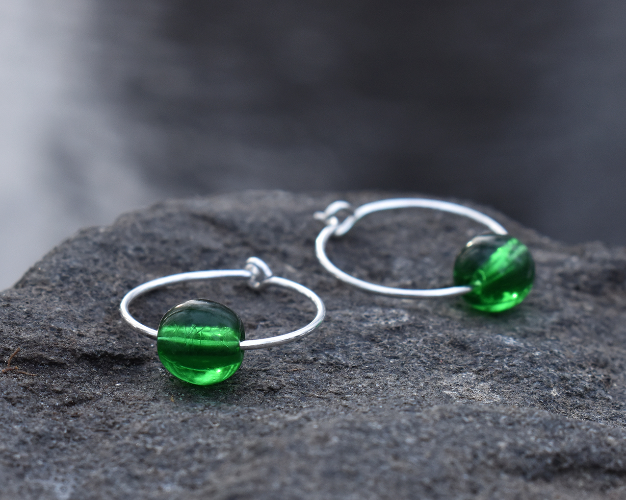 ELVES FIR TREE - green earrings  - 4