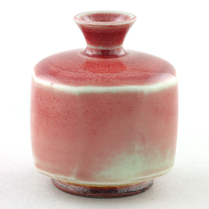 Berndt Friberg (1972) Unique Vase with Celadon/Oxblood Glaze 4,5 cm