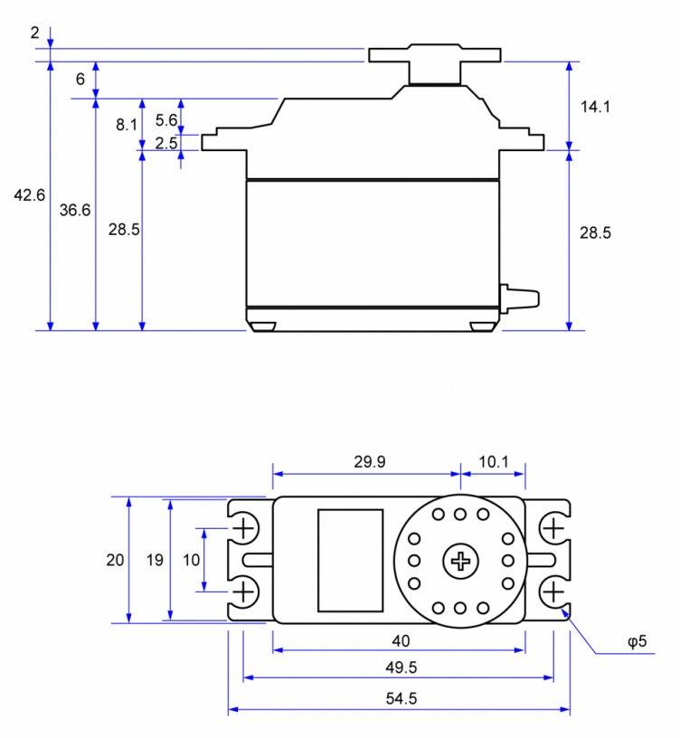 Futaba S-C401 Bilservo 13.8kg 0.09s HV S.BUS - 4