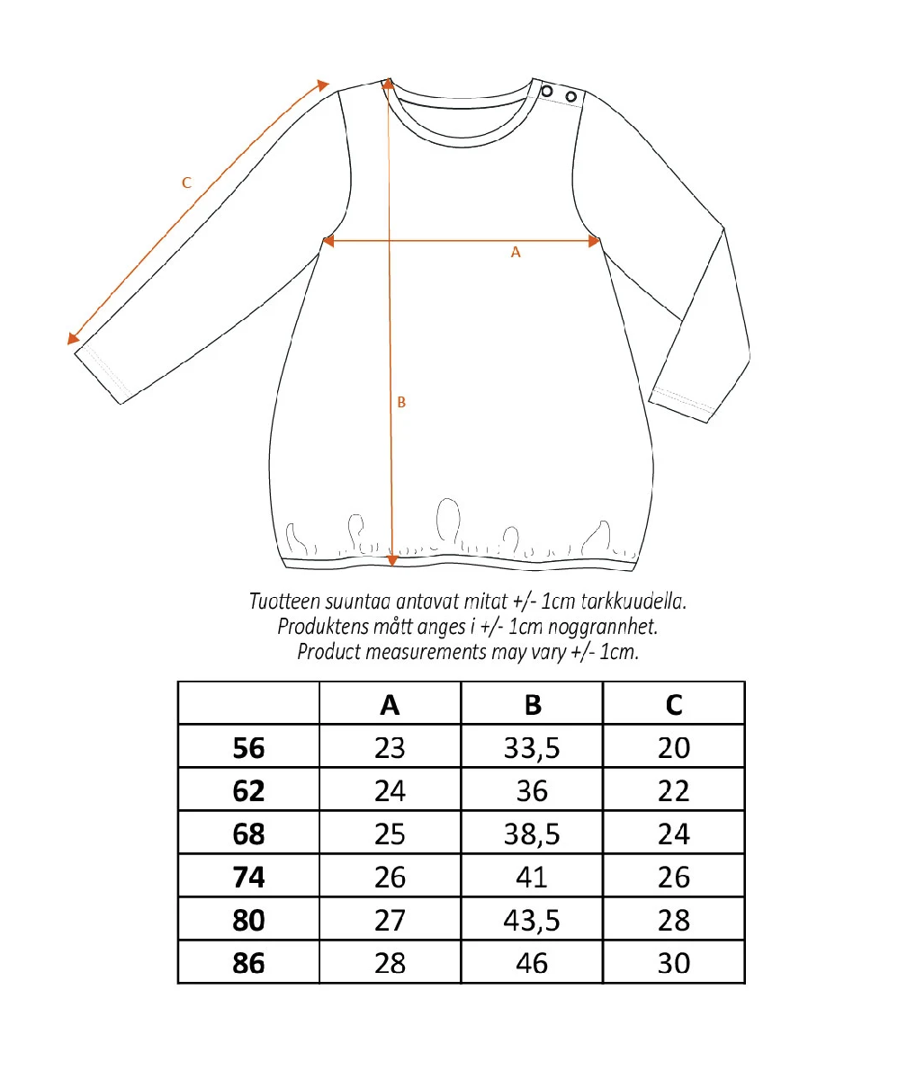 Moomin Baby Dress - Kana Pink - 2