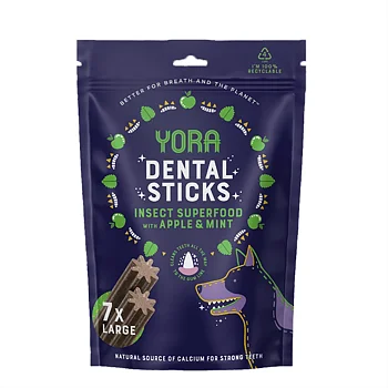 Yora dental sticks insect superfood till hund