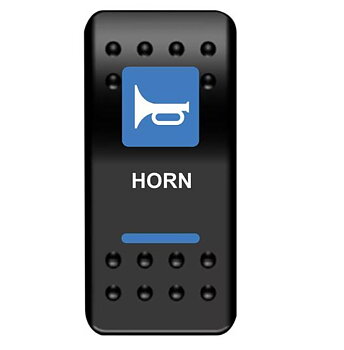 Strömbrytare för infällning "HORN" BLÅ