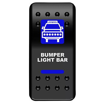 Strömbrytare för infällning "BUMPER LIGHT BAR" BLÅ