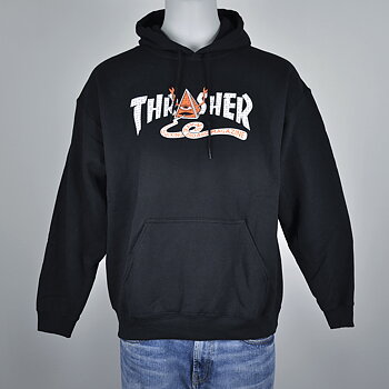 Thrasher x Toy Machine Pyramid Hood Black