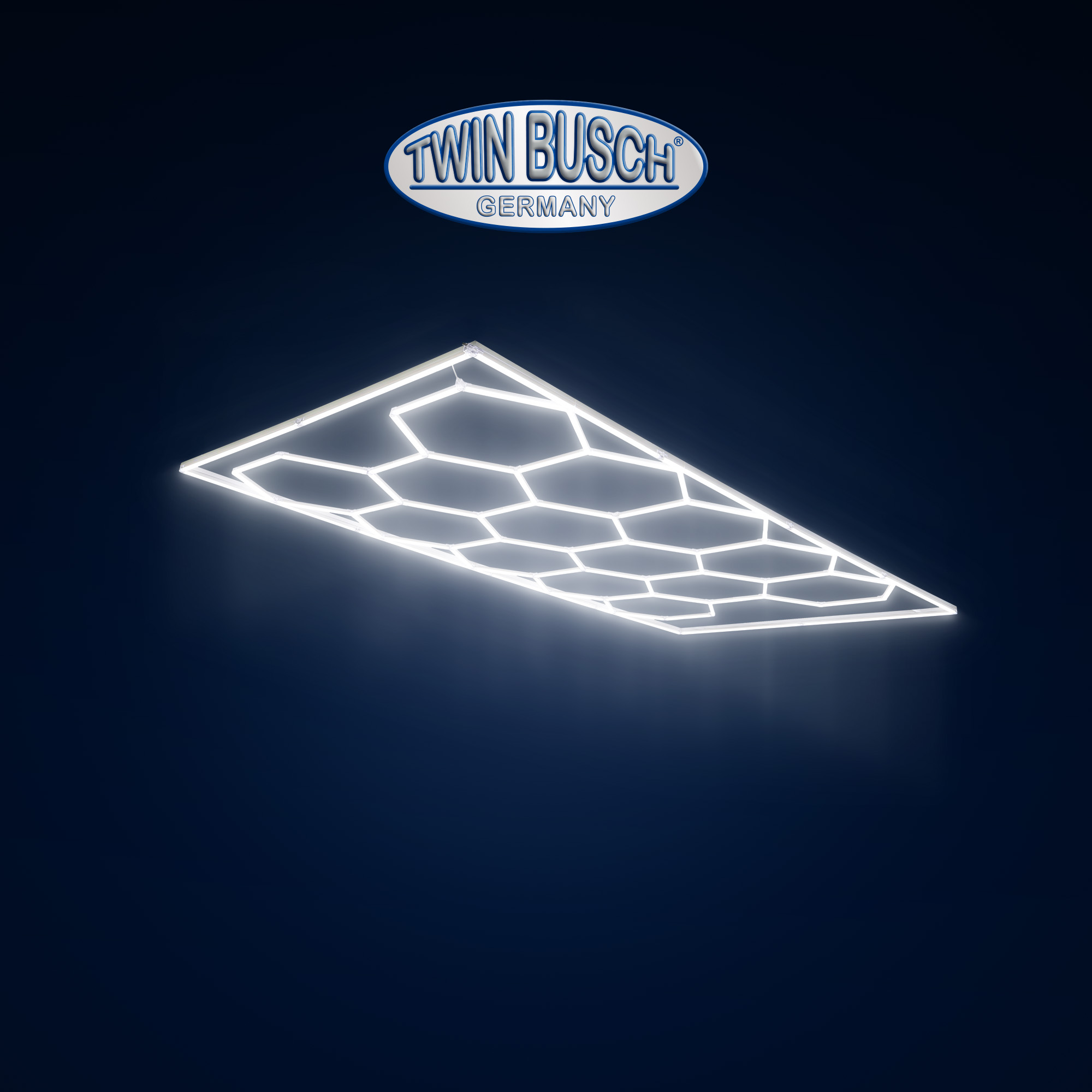 LED garagebelysning hexagon