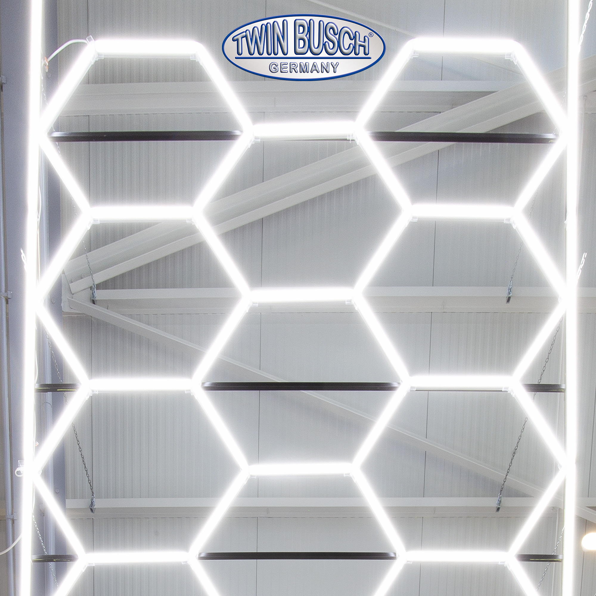LED garagebelysning hexagon - 3