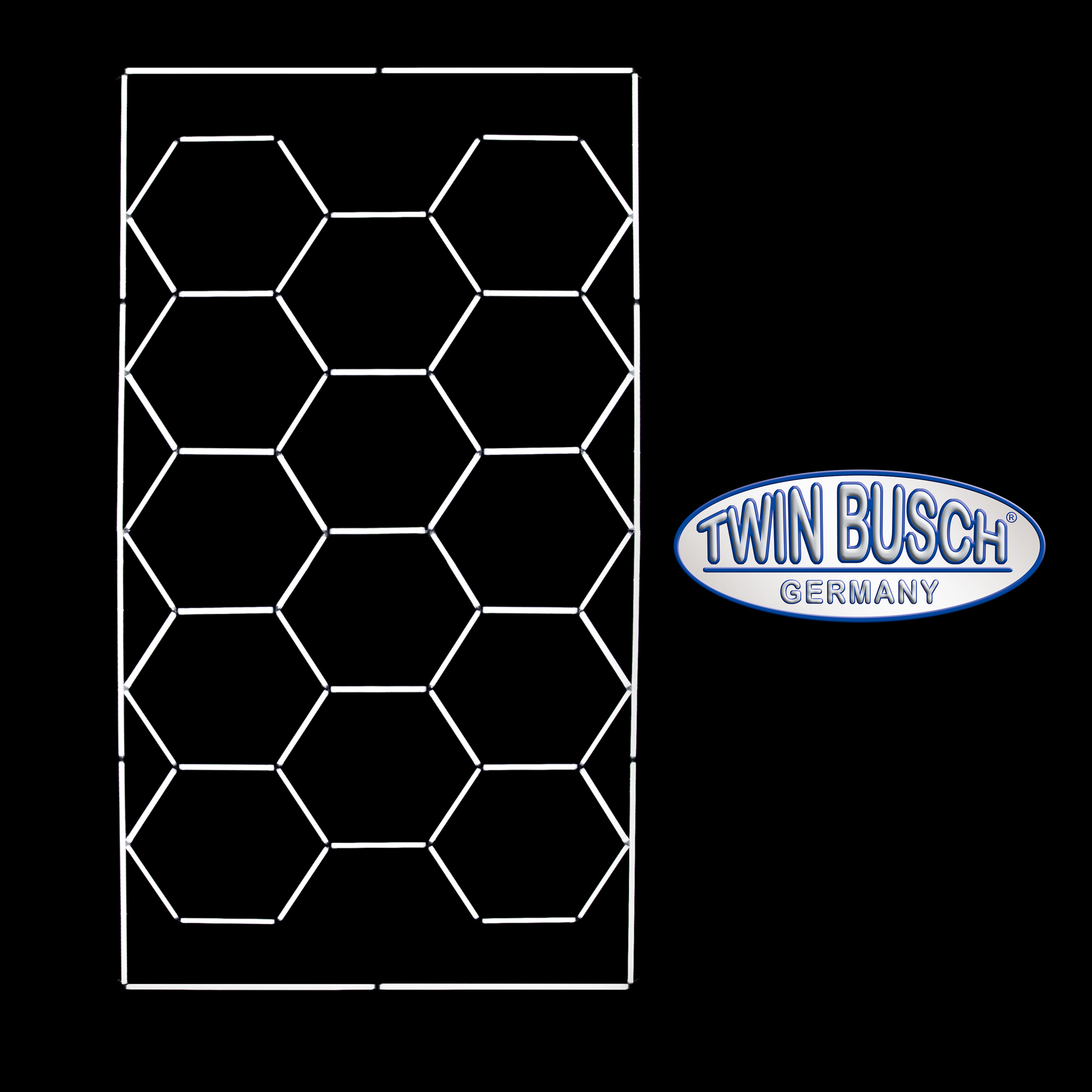 LED garagebelysning hexagon - 2