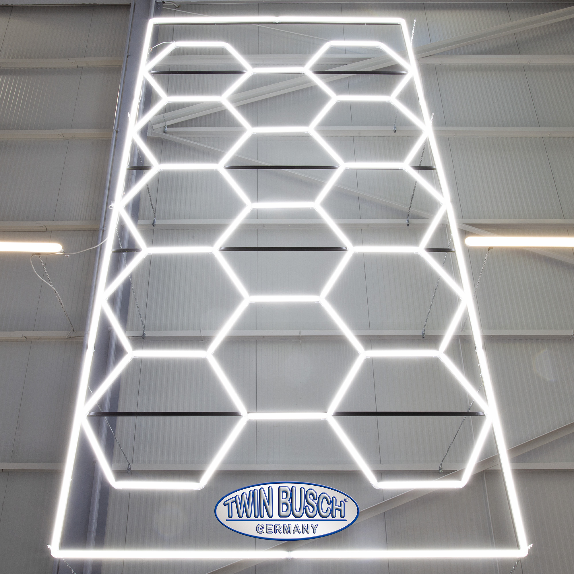 LED garagebelysning hexagon - 4