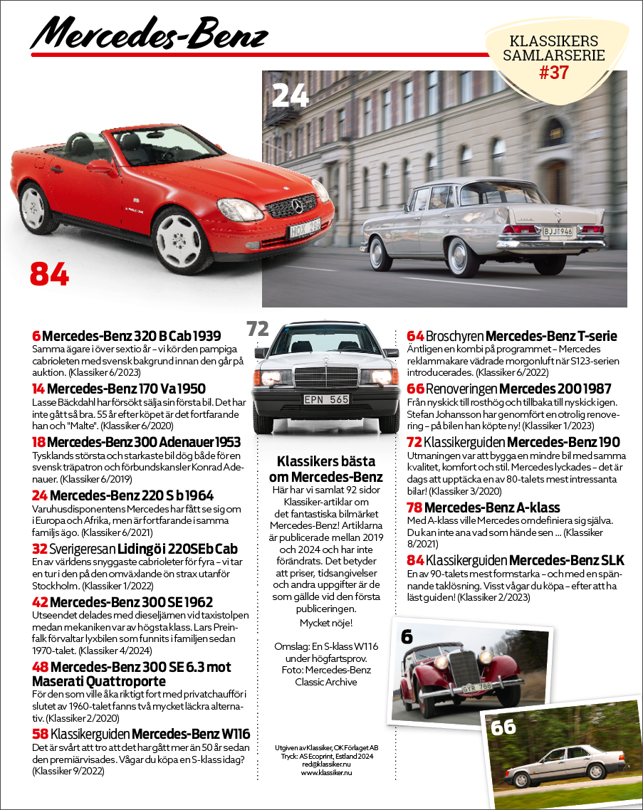 Mercedes - Klassikers samlarserie #37 - 2