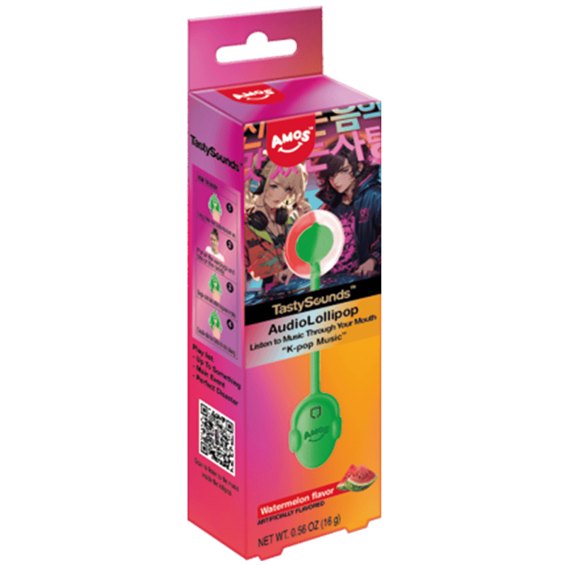TastySounds Watermelon Audio Lollipop K-Pop (12 g) - 3