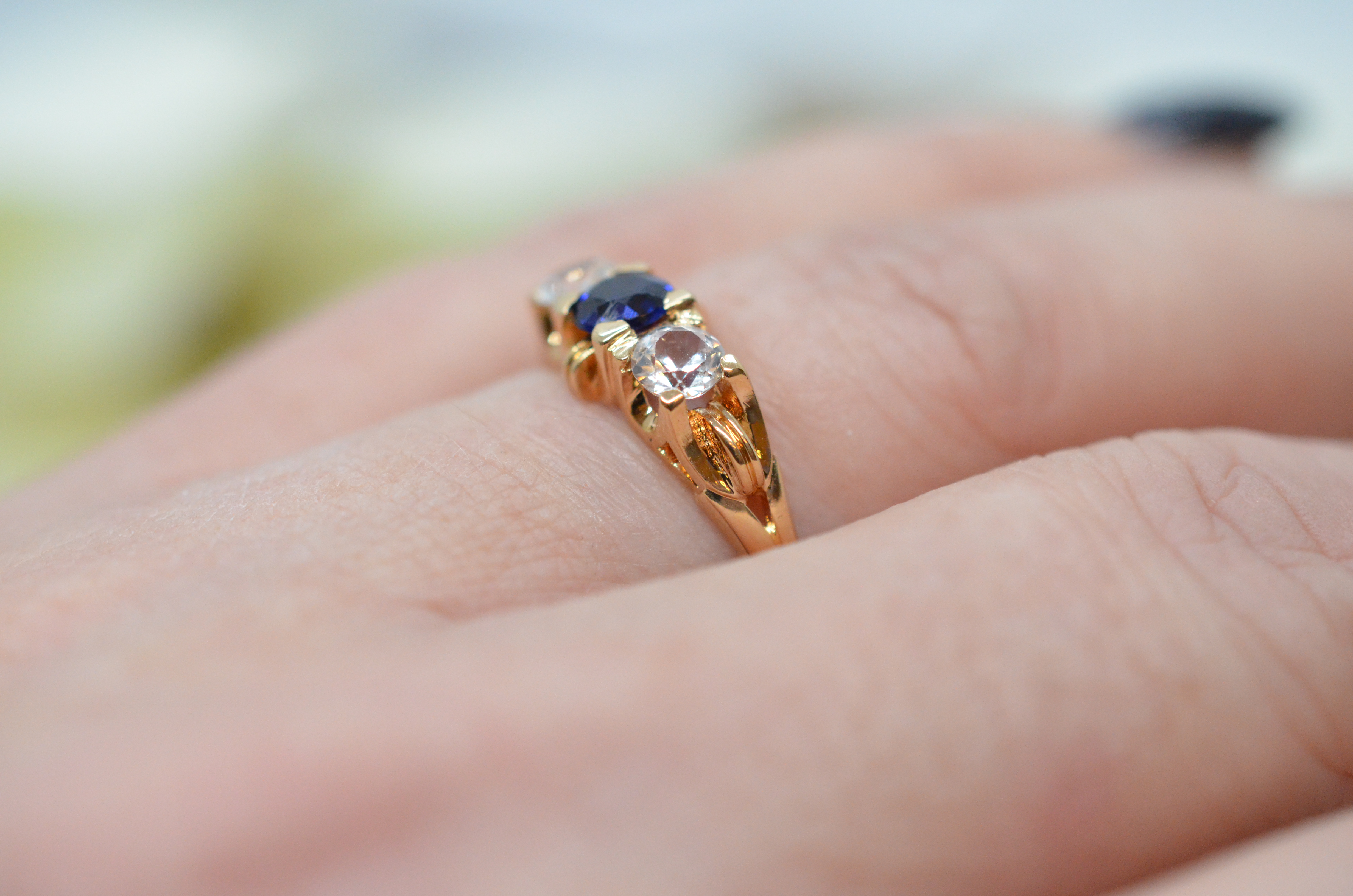 Vintage 18k ring - 6