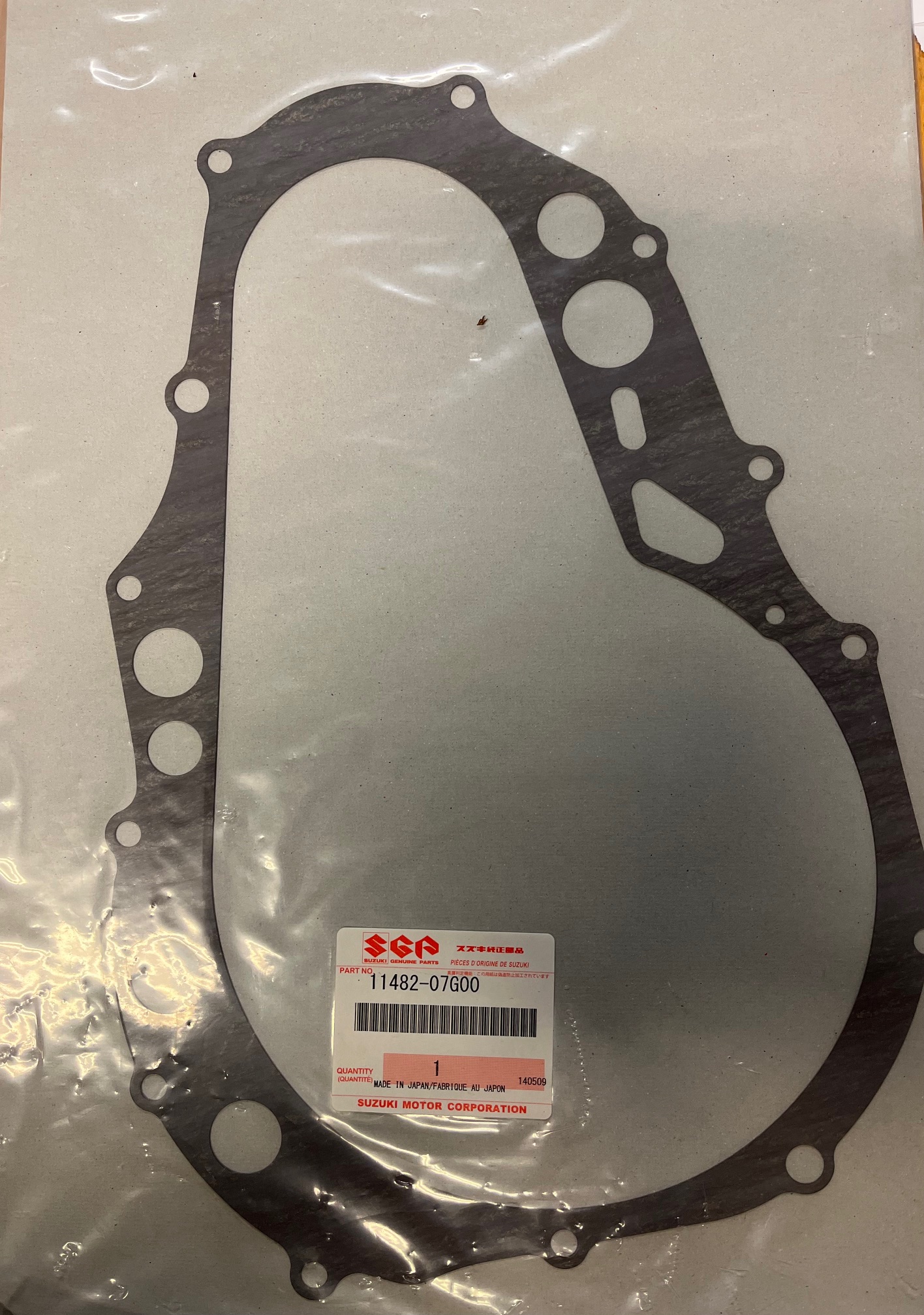 Suzuki 11482-07G00, Gasket,clutch c, Suzuki