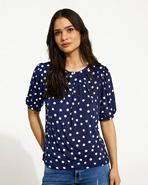Topp Grazia marin med vita prickar