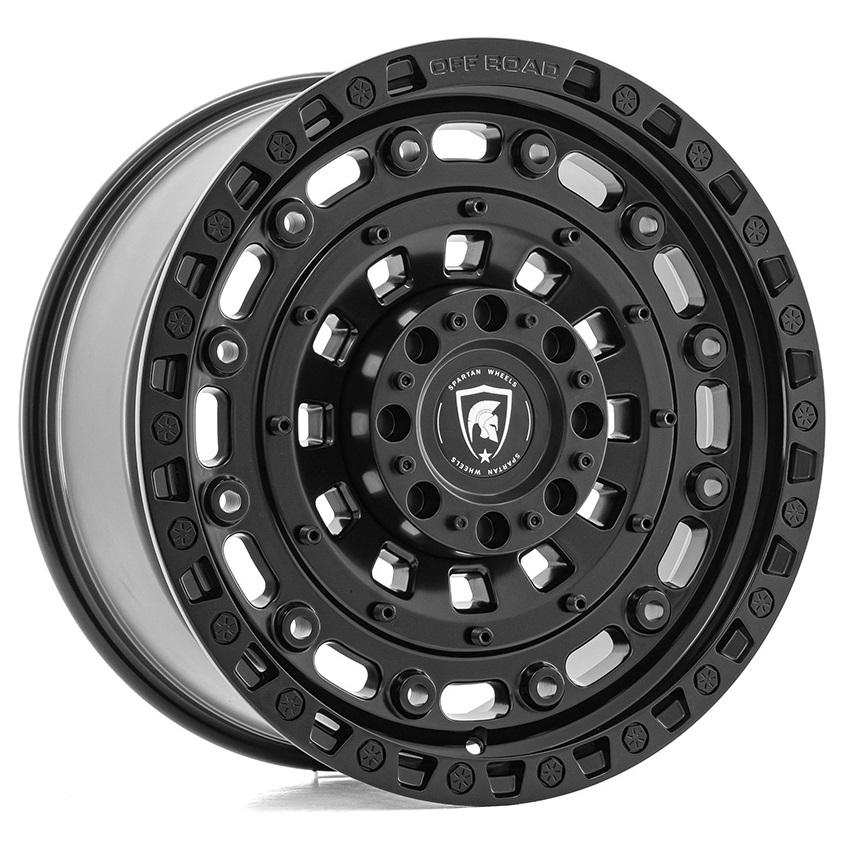 20" SPARTAN WHEELS SW3 - SATIN BLACK CHAMFERED