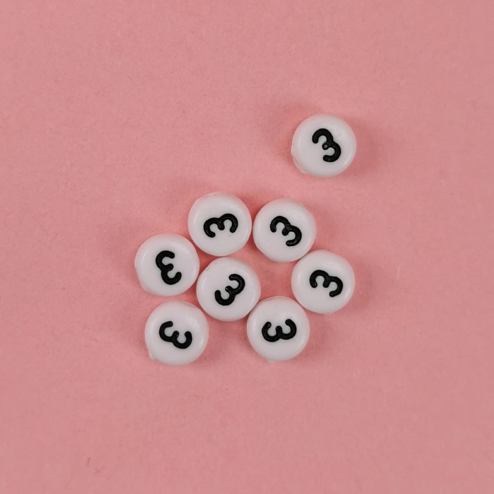 Sifferpärlor vita 100-pack - 7