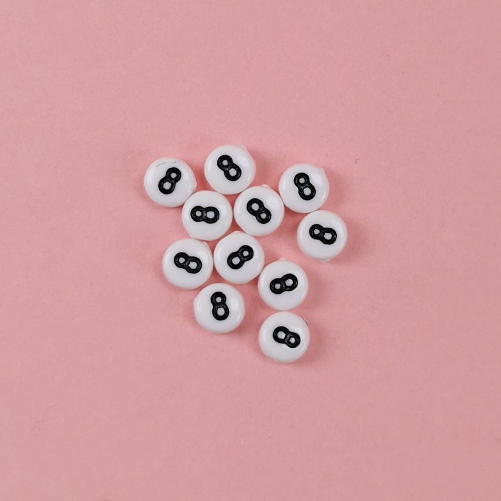 Sifferpärlor vita 100-pack - 11