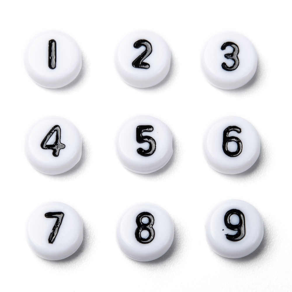 Sifferpärlor vita 100-pack - 3
