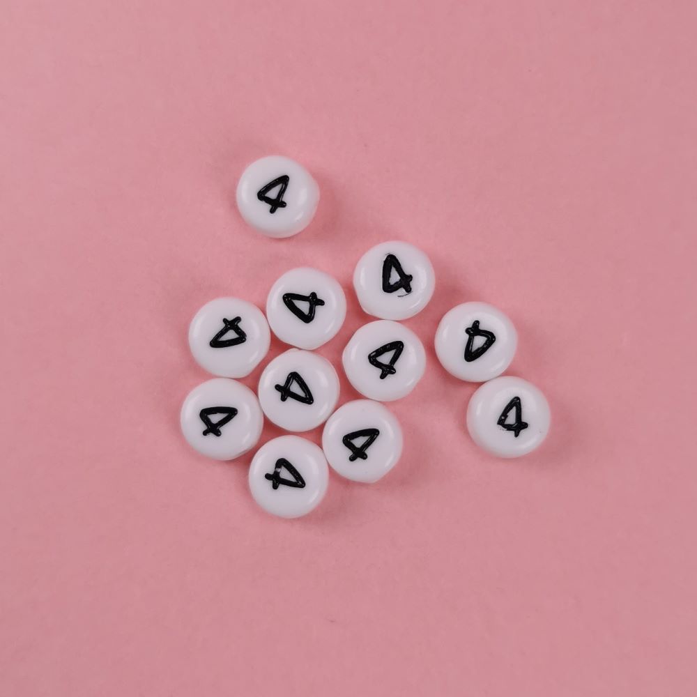 Sifferpärlor vita 100-pack - 8