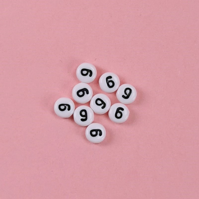 Sifferpärlor vita 100-pack - 9