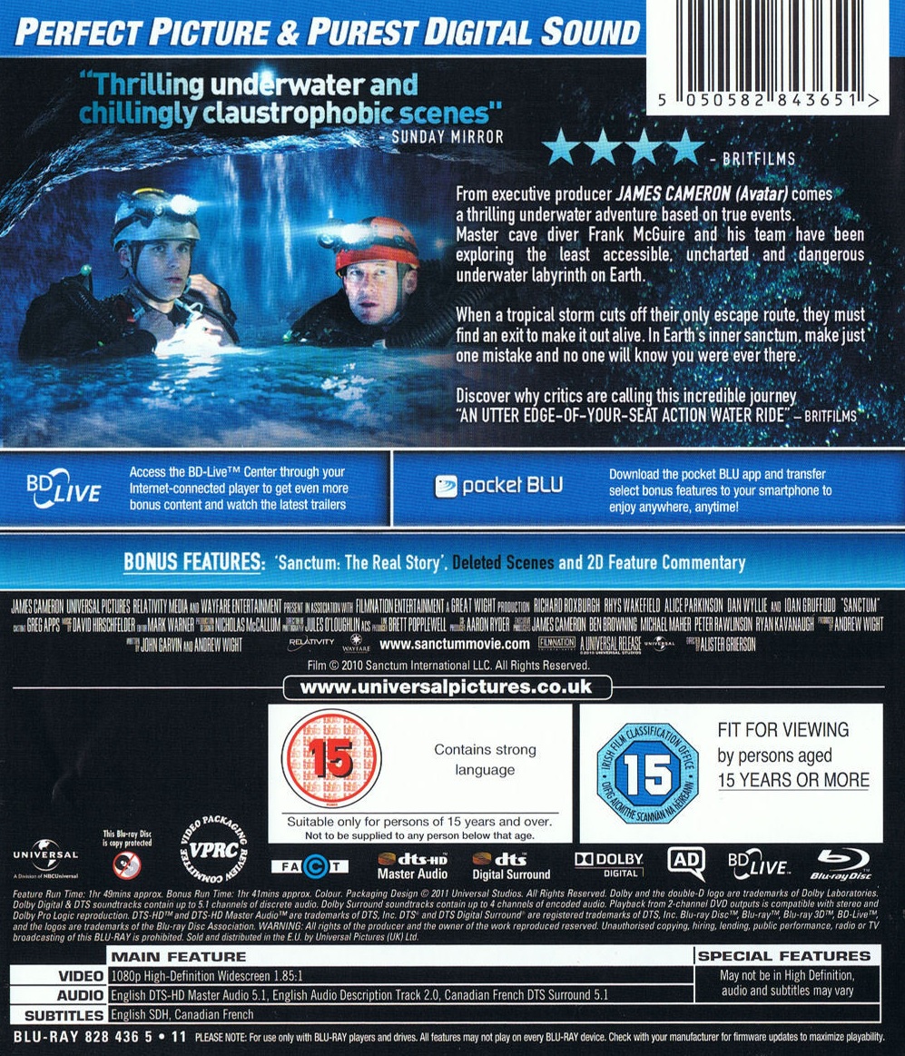 Sanctum (ej svensk text) (Blu-ray) - 2