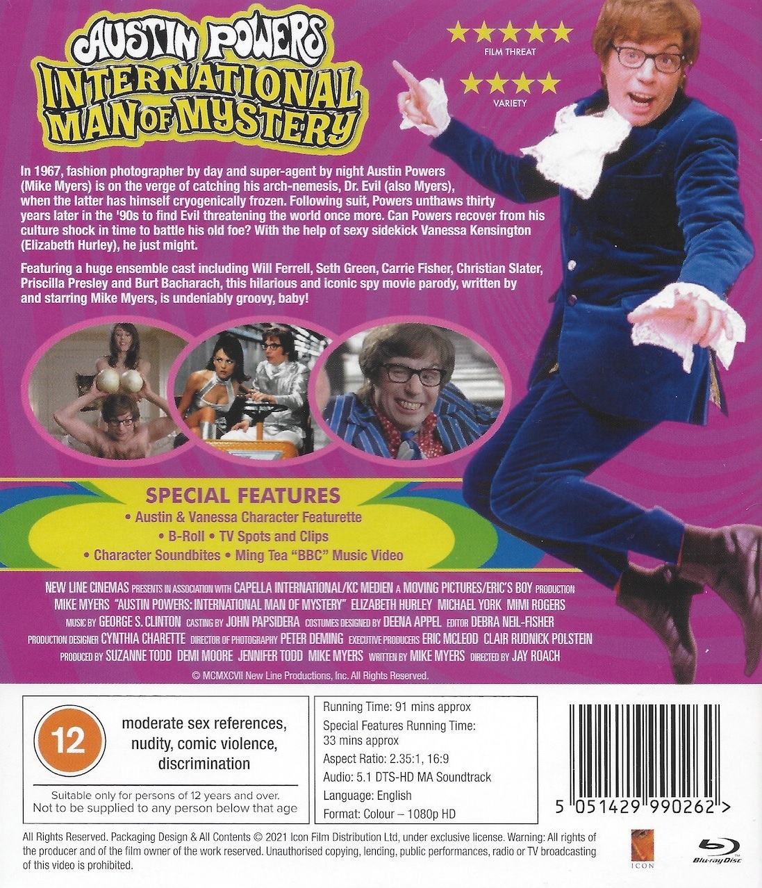 Austin Powers - International Man of Mystery (ej svensk text) (Blu-ray) - 2