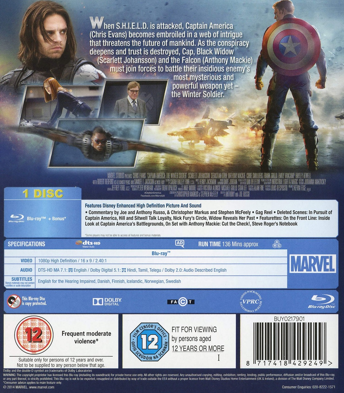 Captain America - The Winter Soldier (Blu-ray) - 2