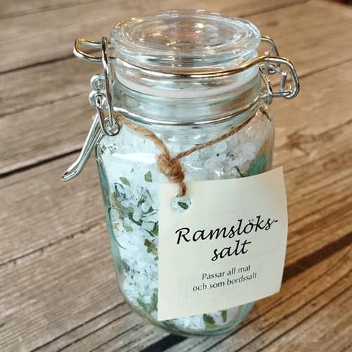 Ramslökssalt, 185 g, 12st/låda