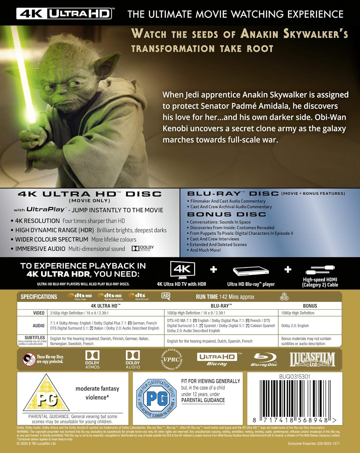 Star Wars II - Attack of the Clones (4K Ultra HD + Blu-ray) - 2