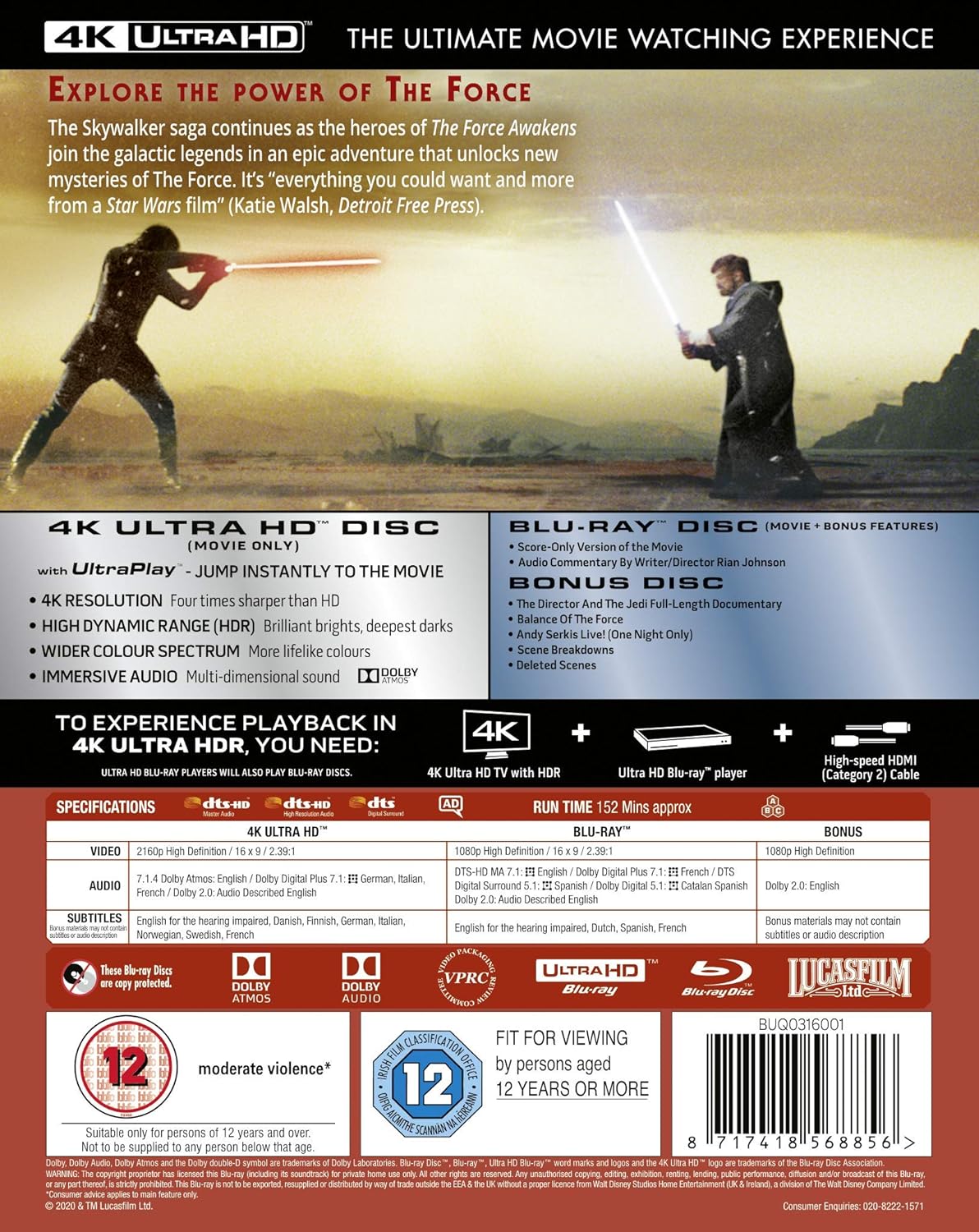 Star Wars VIII - the Last Jedi (4K Ultra HD + Blu-ray) - 2