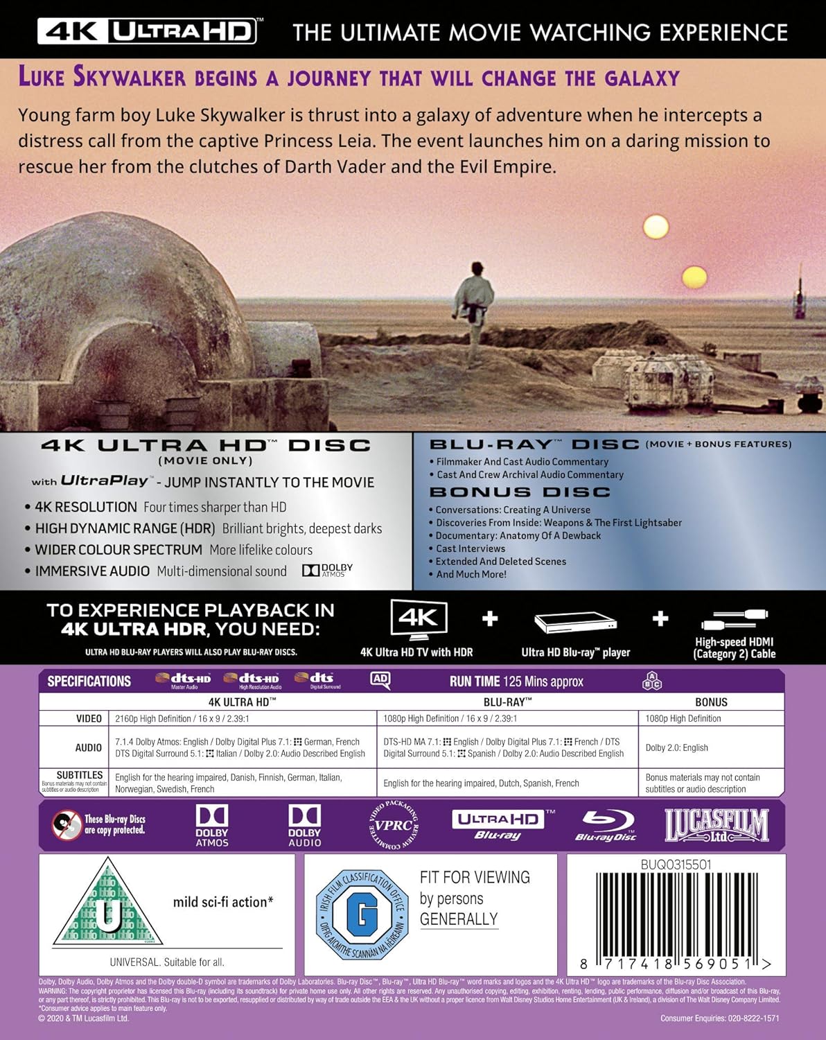 Star Wars IV - A New Hope (4K Ultra HD + Blu-ray) - 2